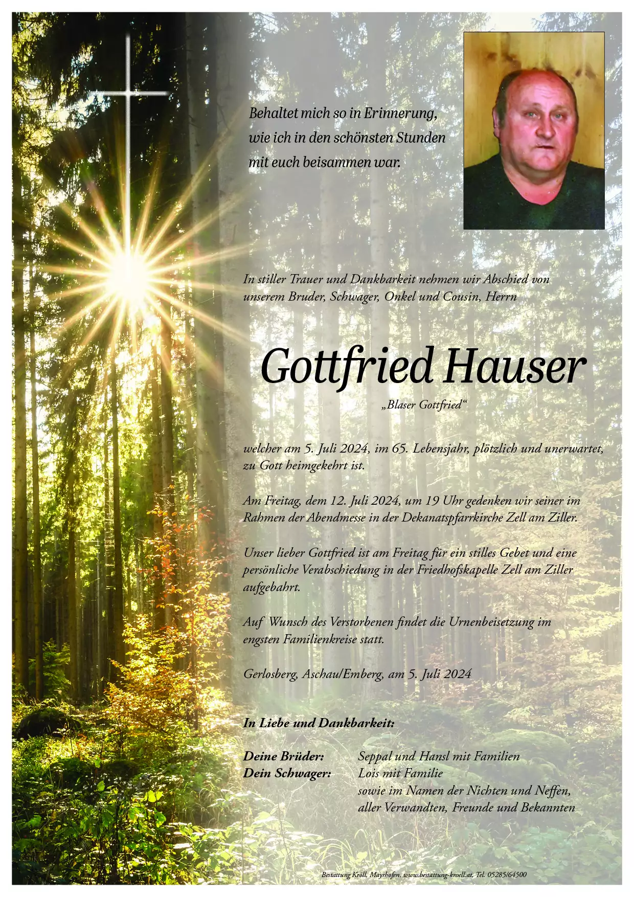 Parte von Gottfried Hauser